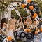 Greentek; Halloween Birthday Balloons with BOO Foil Balloon, 42 Pcs Black Orange Halloween Balloons with Ghost, Eyeball and Dot Prints, Latex Balloon Set with Ribbon for Spooky Party Decorations, Balloon Garland; Category:Foil Balloons; Image:4